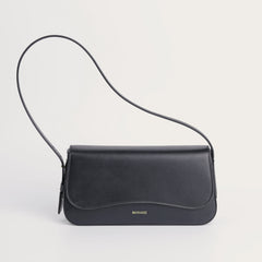 MATRIARQE Otto Baguette Bag in Leather - Black
