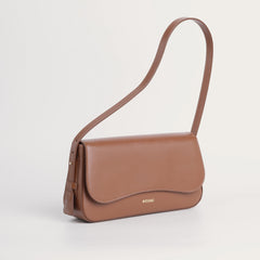 MATRIARQE Otto Baguette Bag in Leather - Cognac