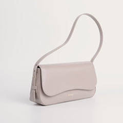 MATRIARQE Otto Baguette Bag in Leather - Taupe