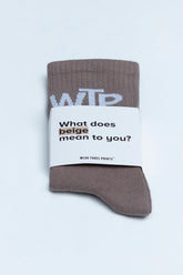 Wear Three Points WTP Brown Socks
