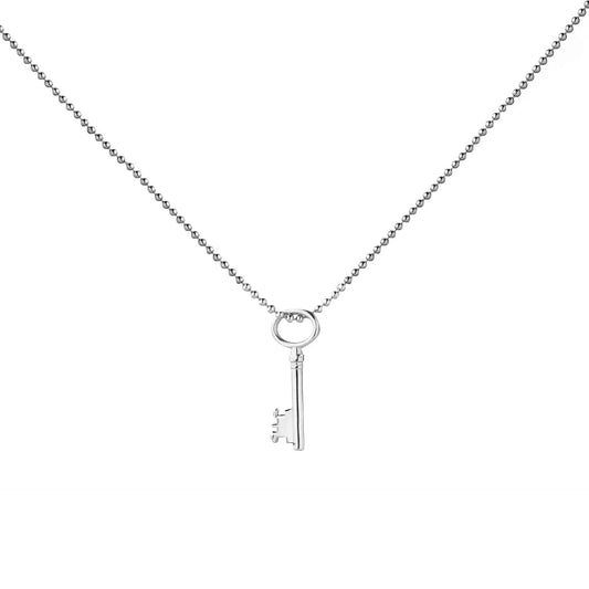 Chaseldor Key Silver Necklace