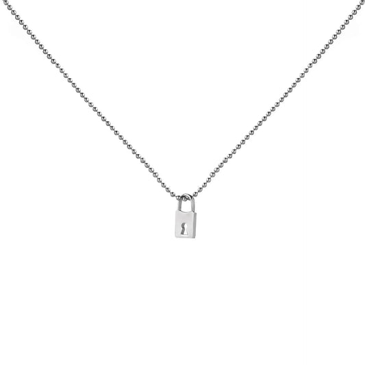 Chaseldor Lock Silver Necklace