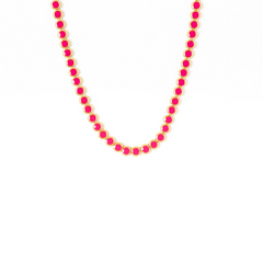 Maison Lygos Ravenna Round Enamel Necklace