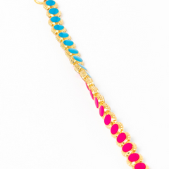 Maison Lygos Ravenna Round Enamel Necklace