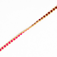 Maison Lygos Ravenna Round Enamel Necklace