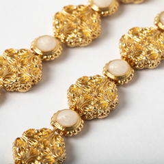 Maison Lygos Galla Placidia Round Enamel Necklace