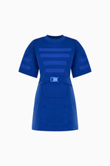 Knitology KNTLGY Blue Sweatshirt Dress