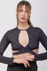 Wear Three Points Frida Black Lace Crop