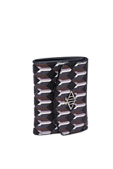 Dellel Deri Monogram Siyah Cüzdan
