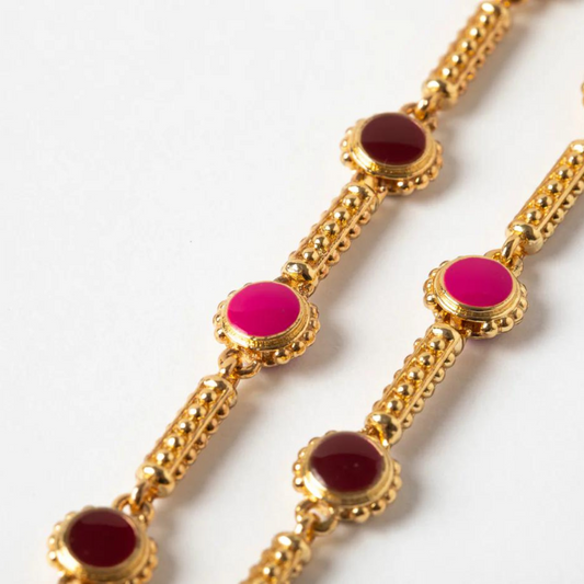 Maison Lygos Aelia Enamel Necklace