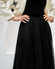 Juweel'O Simli Tül Etek