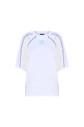 Knitology KNTLGY White T-Shirt with Cut-Out