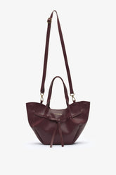 Loventa Mini Tote Bag Niesha - S Siyah Claret Kırmızı