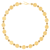 Maison Lygos Theodora Gold Enamel Necklace