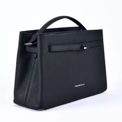 Atelier Galin Cube Lock Bag - Black & Silver