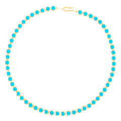 Maison Lygos Ravenna Round Enamel Necklace