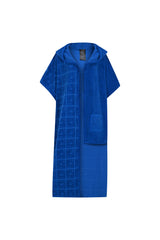 Knitology KNTLGY Unisex Mavi Havlu Asimetrik Kimono Havlu