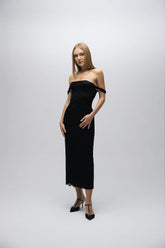 Esra Adıgüzel Luce - Black Lace Midi Dress