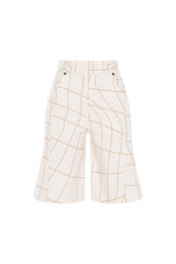Knitology KNTLGY Diagonal Printed A-Line Short