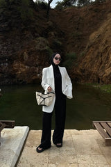 Loventa Mini Tote Bag Niesha - S Black Beige