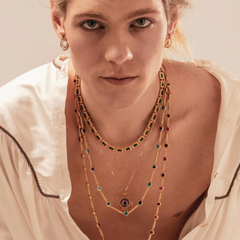 Maison Lygos Aelia Enamel Necklace