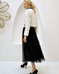 Juweel'O Simli Tül Etek