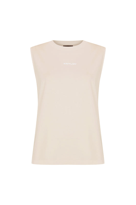 Knitology KNTLGY Beige Basket Player Tee