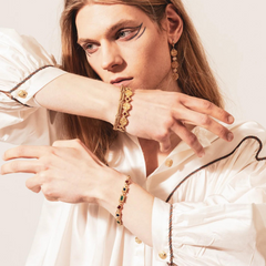 Maison Lygos Irene Enamel Bracelet