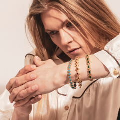 Maison Lygos Ravenna Rectangle Enamel Bracelet