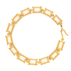 Maison Lygos Ravenna Rectangle Enamel Bracelet