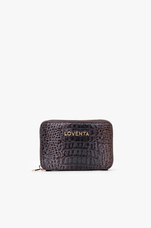 Loventa Hakiki Deri Fermuarlı Kartlık Cüzdan - Blanca Çok Renkli