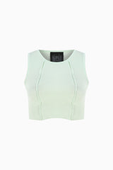 Knitology KNTLGY Mint Knitted Crop Top