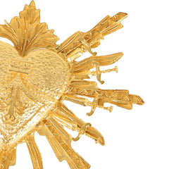 Maison Lygos Ex-Voto Kalp Broş