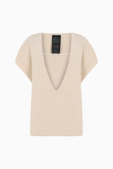 Knitology KNTLGY Low-cut Knitwear Blouse