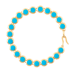 Maison Lygos Ravenna Round Enamel Bracelet