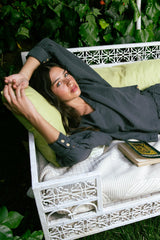 Handarte Los Angeles Antrasit V Yaka Lodos Top