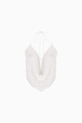 Knitology KNTLGY Nocturnal Strappy White Blouse