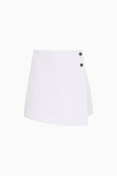 KNTLGY Copper Button Denim Skort