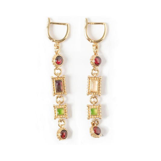 Maison Lygos Irene Gemstone Earrings