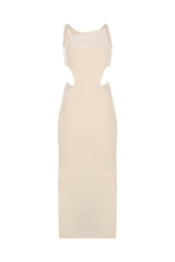 Knitology KNTLGY Swan-Inspired Asymmetric Dress