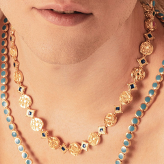 Maison Lygos Theodora Meydanı Emaye Kolye