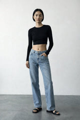 Wear Three Points Pulse Basic Black Long Sleeve T-Shirt