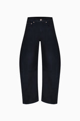 Knitology KNTLGY Slouchy Beyb Navy Denim Pants