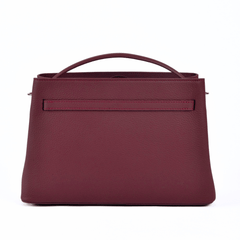 Atelier Galin Cube Lock Bag - Merlot