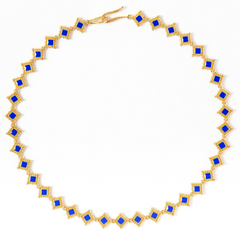 Maison Lygos Ravenna Square Enamel Necklace