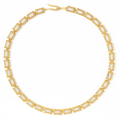 Maison Lygos Ravenna Rectangle Enamel Necklace