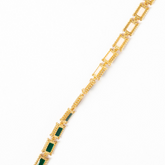 Maison Lygos Ravenna Rectangle Enamel Necklace