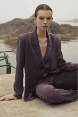 Uge Ares Vatkalı Bambu Blazer