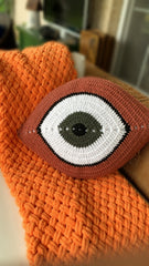 TUIME EYE Pillow Brown