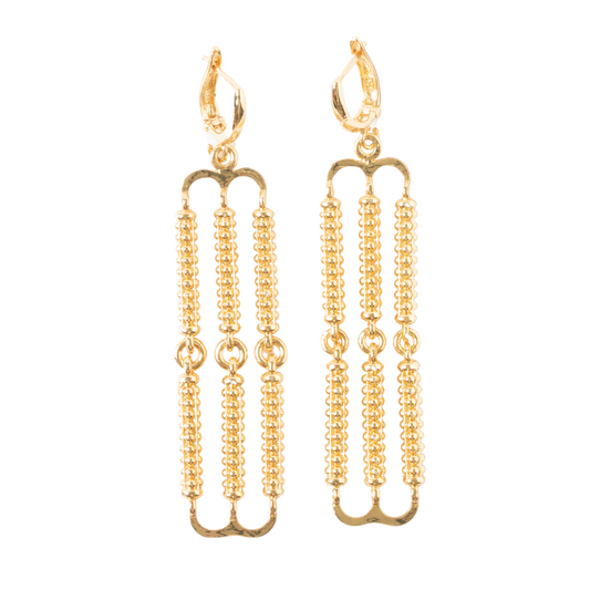 Maison Lygos Zoe Earrings Double Closed
